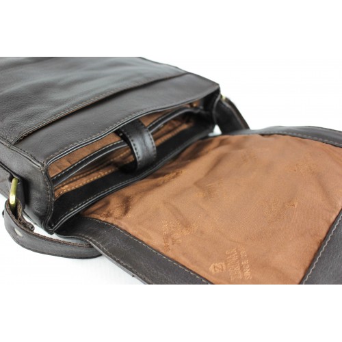 Umhängetasche aus Leder im Vintage-Stil mit Reißverschlüssen CHAPA Zerimar - 11