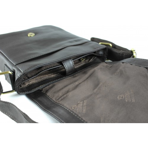 Umhängetasche aus Leder im Vintage-Stil 26x22x7 cm NOCKA Zerimar - 5