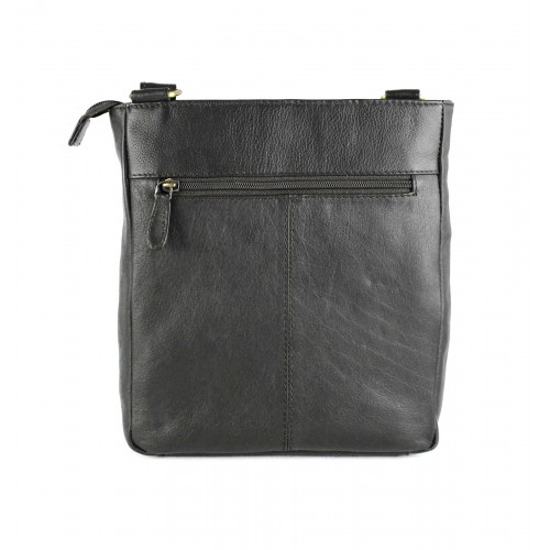 Umhängetasche aus Leder im Vintage-Stil 26x23x7 cm GORO Zerimar - 4