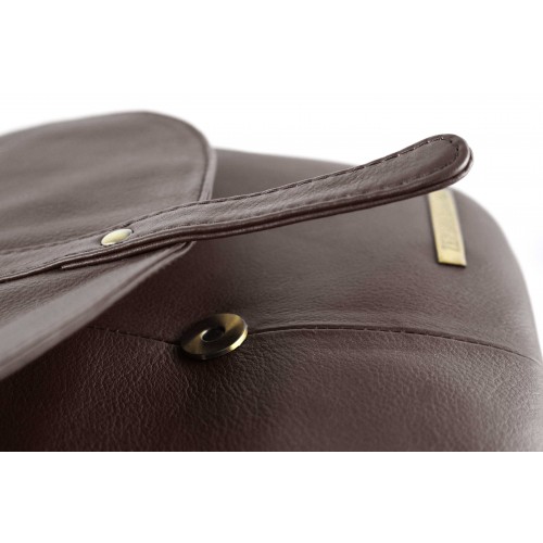 Klappentasche aus Leder 21x25x7 cm SCHRANK Zerimar - 12