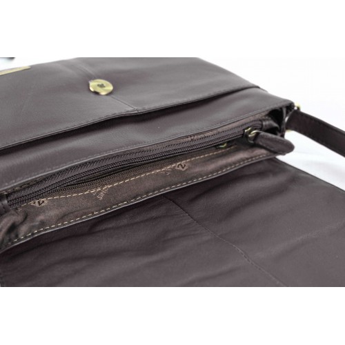 Klappentasche aus Leder 21x25x7 cm SCHRANK Zerimar - 15