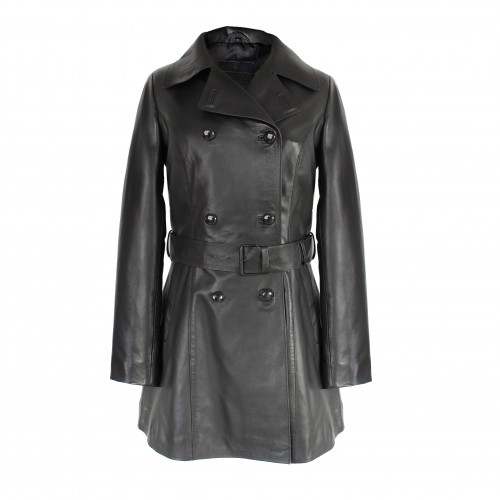 Kurzer Trenchcoat mit...