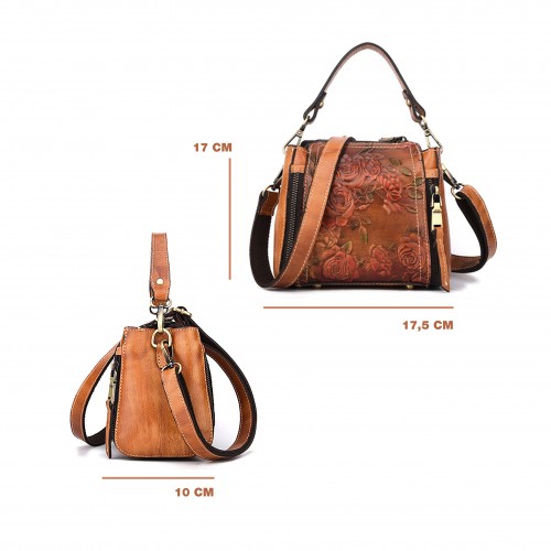 Ledertasche mit Doppelgriff...