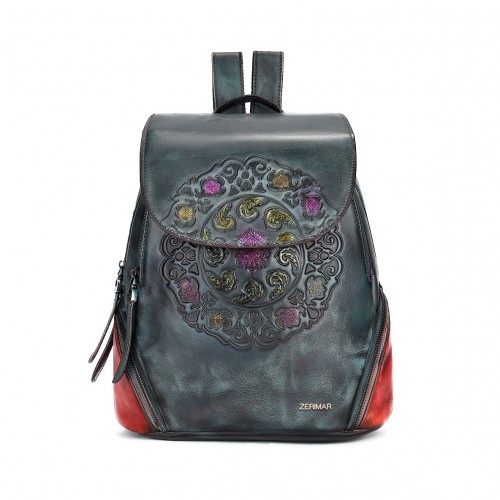Lederrucksack mit...
