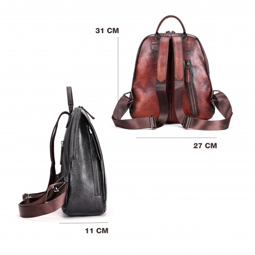 Lederrucksack mit...
