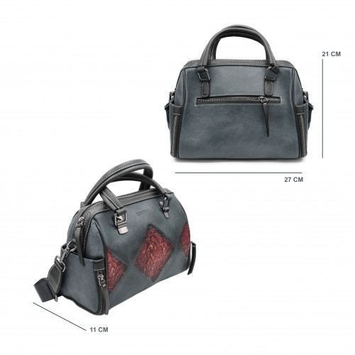 Ledertasche mit Doppelgriff...