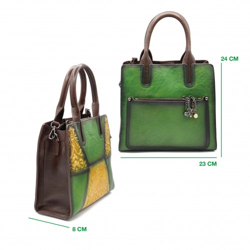 Ledertasche mit Doppelgriff...