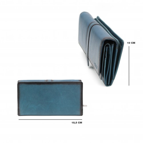 Lederbrieftasche 18,5x10 cm...