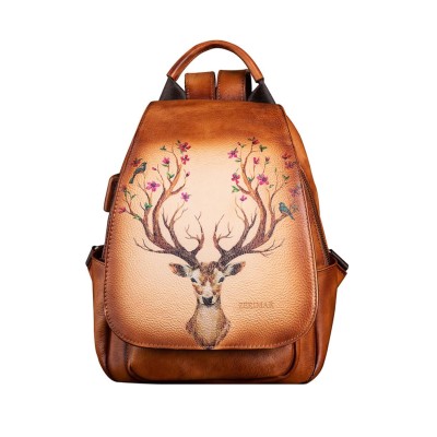 Lederrucksack 32x22x12 cm...