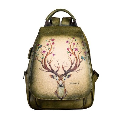 Lederrucksack 32x22x12 cm...