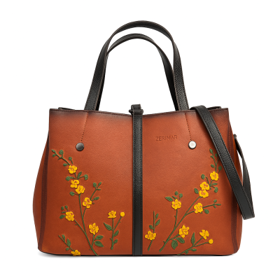 Lederhandtasche mit...