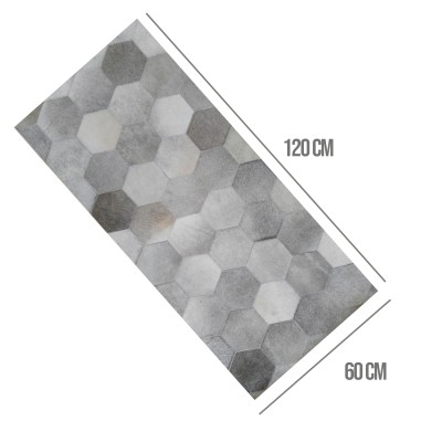 Patchwork-Lederteppich 60x120 cm Zerimar - 7