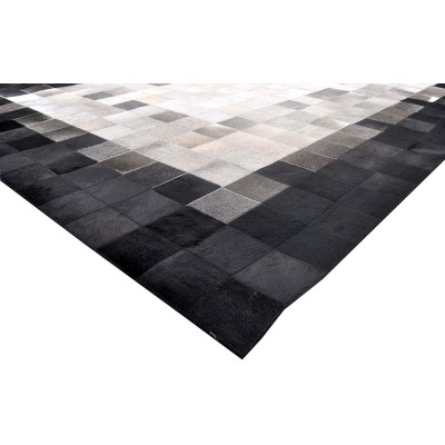 Kuhfell Patchwork Teppich EARTH 60x120 cm Zerimar - 7