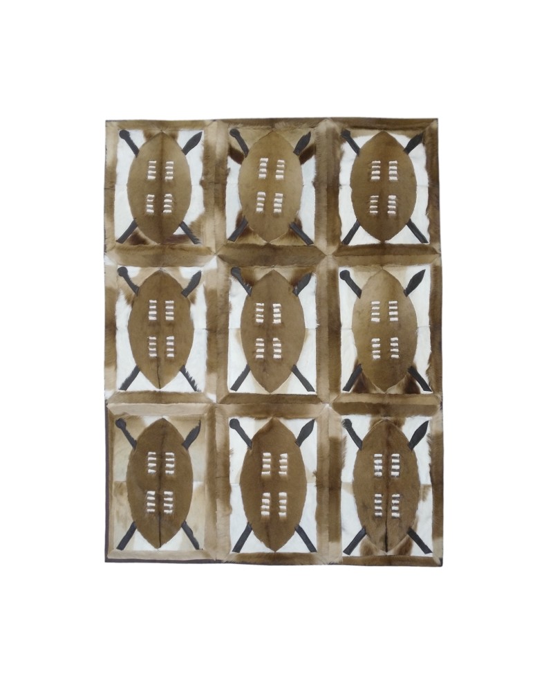 Naturgazelle-Lederteppich Springbock 160x112 cm Zerimar - 1