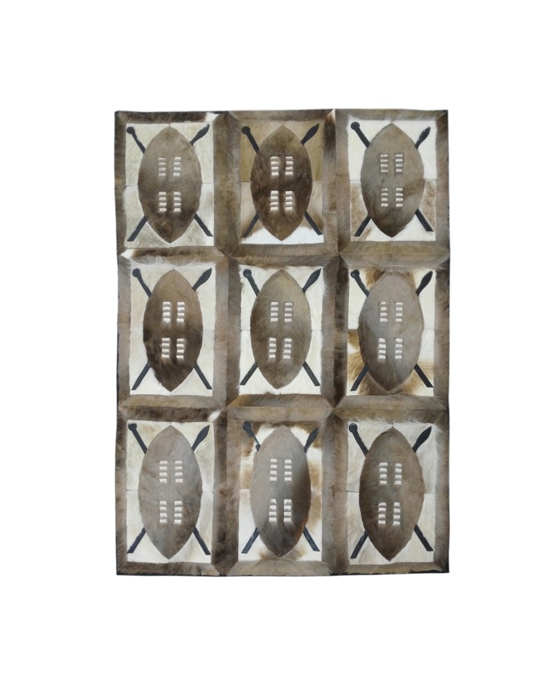 Naturgazelle-Lederteppich Springbock 164x117 cm Zerimar - 1