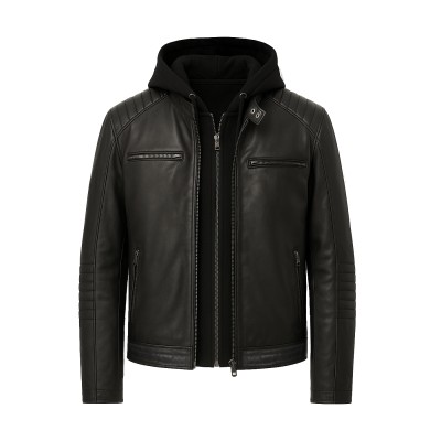 BANDO-Lederjacke mit...