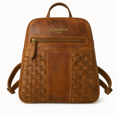 Naturlederrucksack 26x21x7...