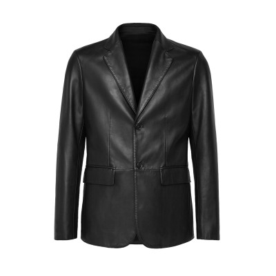 Blazer mit Lederknöpfen...