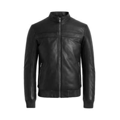 Lederjacke im Bomber-Stil...