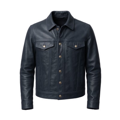 Lederjacke im Jeans-Stil...