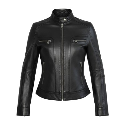 Lederjacke mit...