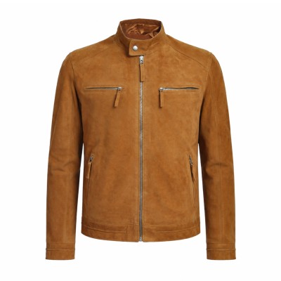 Wildlederjacke mit...