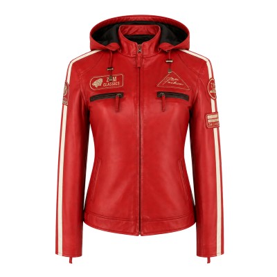 Lederjacke mit Patches und...