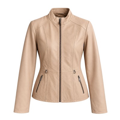 Lederjacke mit...