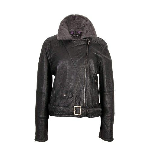 Double Face Lederjacke für Damen in Schwarz Zerimar - 3