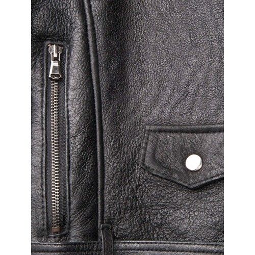 Double Face Lederjacke für Damen in Schwarz Zerimar - 6