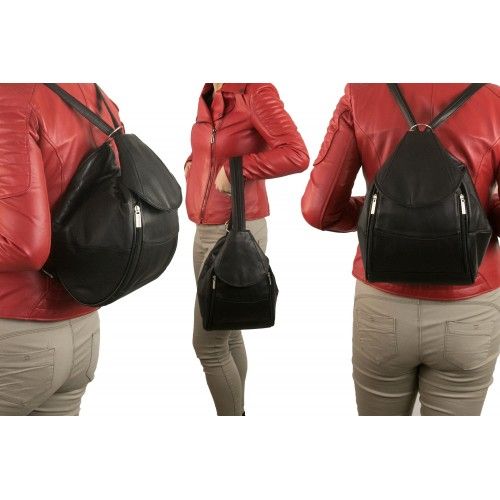 2-in-1 Ledertasche und Rucksack Zerimar - 21