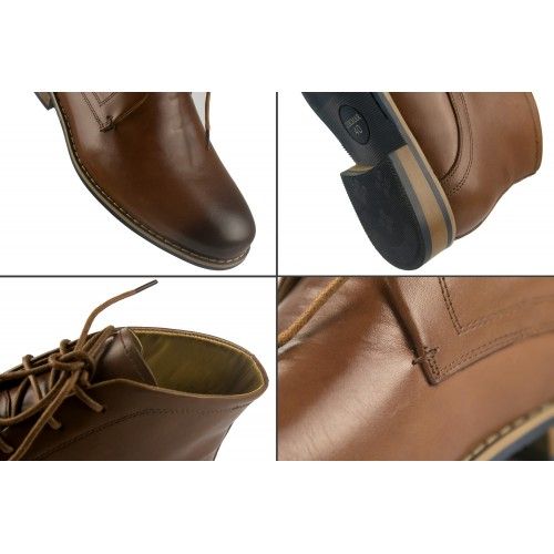 Lederstiefel mit Erhöhungen, die die Körpergrösse eröhe um 7 cm Zerimar - 8