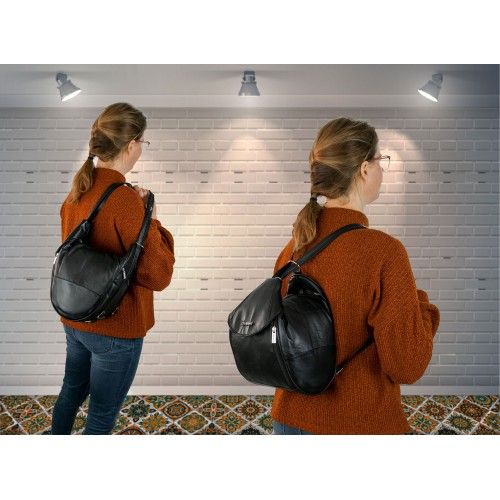 2-in-1 Ledertasche und Rucksack Zerimar - 20