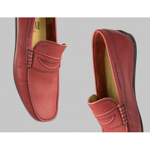 Burgunder-Sommerleder nautisch Zerimar - 15