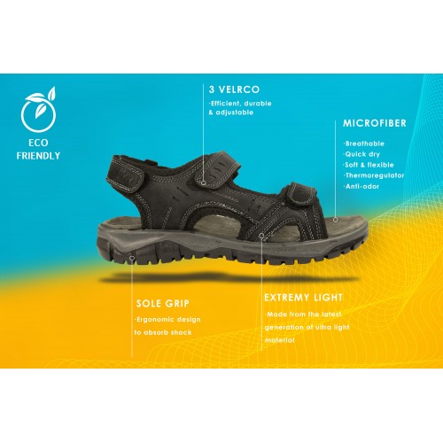 STONE Ledersandalen mit Klettverschluss Zerimar - 10