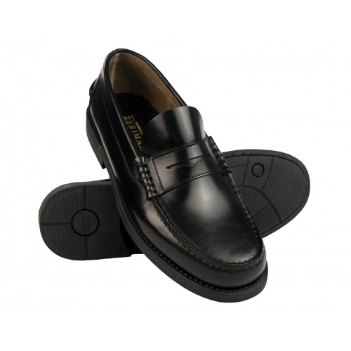 Burgunder Naturleder Slipper mit PLUS Größe Maske Zerimar - 6