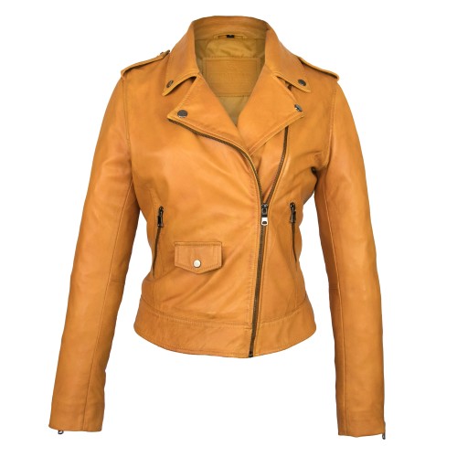 SUR-Modell Lederjacke mit Reißverschluss Zerimar - 3