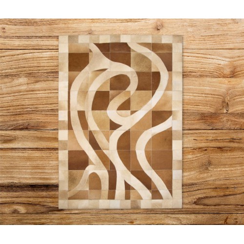 Kuhfell Patchwork Teppich WILLEN - Verschiedene Größen Zerimar - 3