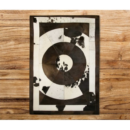 Kuhfell Patchwork Teppich SKULL - Verschiedene Größen Zerimar - 3