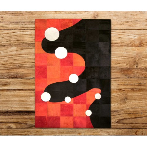 Kuhfell Patchwork Teppich GAMBU - Verschiedene Größen Zerimar - 3