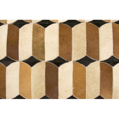 Kuhfell Patchwork Teppich PLAST - Verschiedene Größen Zerimar - 4