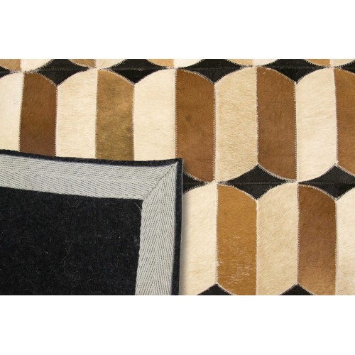 Kuhfell Patchwork Teppich PLAST - Verschiedene Größen Zerimar - 5