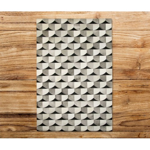 Kuhfell Patchwork Teppich THORN - Verschiedene Größen Zerimar - 3